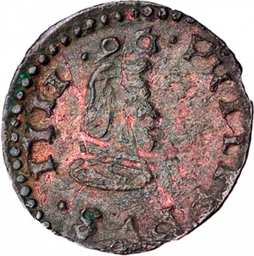 4 Maravedies Obverse Image minted in SPAIN in 1661M (1621-65  -  FELIPE IV)  - The Coin Database