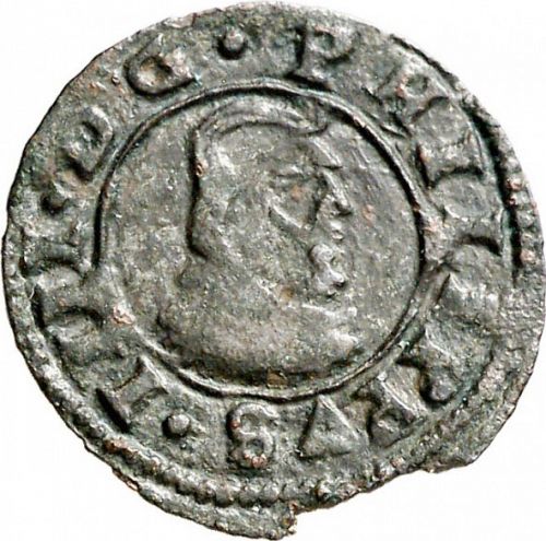 4 Maravedies Obverse Image minted in SPAIN in 1662R (1621-65  -  FELIPE IV)  - The Coin Database