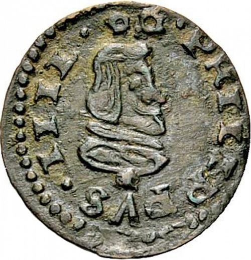 4 Maravedies Obverse Image minted in SPAIN in 1663M (1621-65  -  FELIPE IV)  - The Coin Database