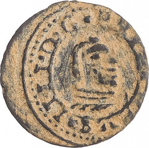 4 Maravedies Obverse Image minted in SPAIN in 1664R (1621-65  -  FELIPE IV)  - The Coin Database