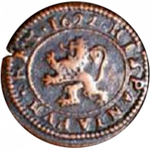 4 Maravedies Reverse Image minted in SPAIN in 1622 (1621-65  -  FELIPE IV)  - The Coin Database