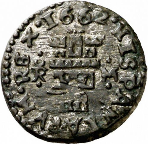 4 Maravedies Reverse Image minted in SPAIN in 1662M (1621-65  -  FELIPE IV)  - The Coin Database