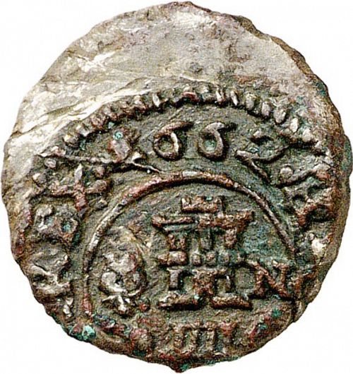 4 Maravedies Reverse Image minted in SPAIN in 1662N (1621-65  -  FELIPE IV)  - The Coin Database