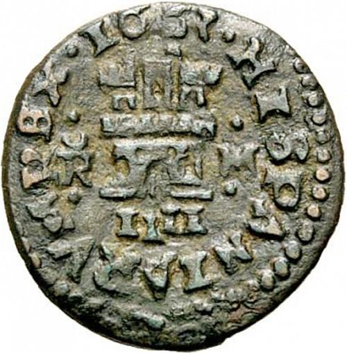 4 Maravedies Reverse Image minted in SPAIN in 1663M (1621-65  -  FELIPE IV)  - The Coin Database