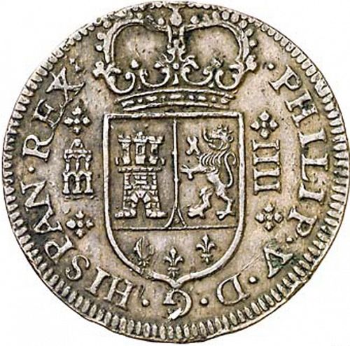 4 Maravedies Obverse Image minted in SPAIN in 1719 (1700-46  -  FELIPE V)  - The Coin Database