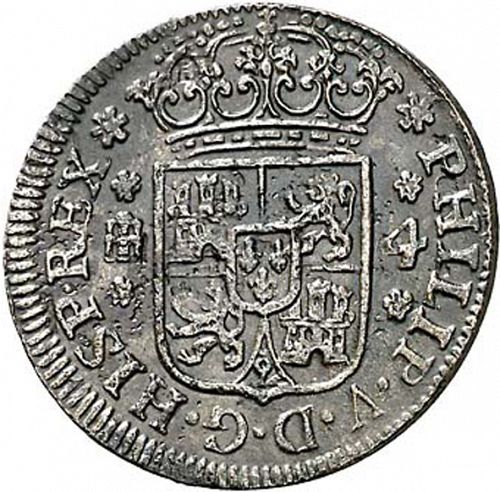 4 Maravedies Obverse Image minted in SPAIN in 1741 (1700-46  -  FELIPE V)  - The Coin Database