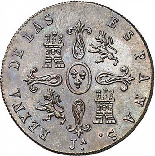 4 Maravedies Reverse Image minted in SPAIN in 1837 (1833-48  -  ISABEL II)  - The Coin Database