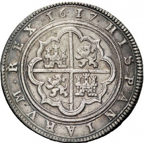 50 Reales Reverse Image minted in SPAIN in 1617A (1598-21  -  FELIPE III)  - The Coin Database