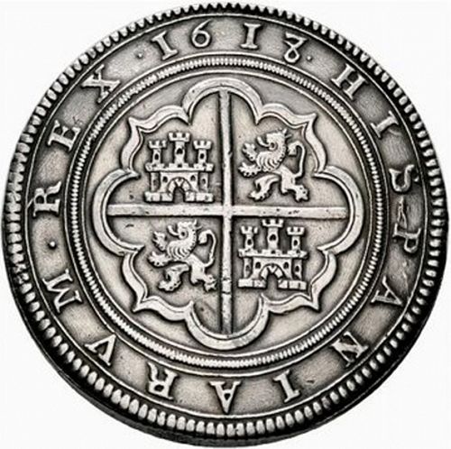 50 Reales Reverse Image minted in SPAIN in 1618A (1598-21  -  FELIPE III)  - The Coin Database
