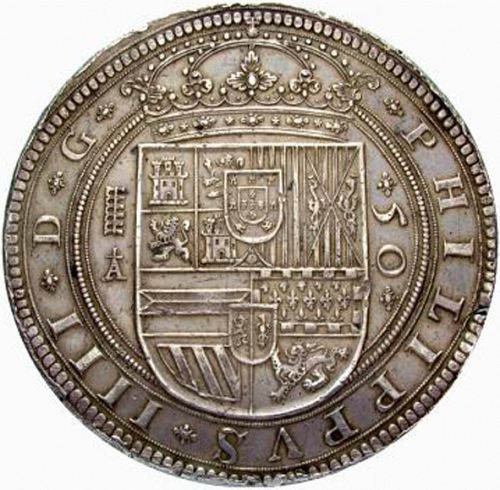 50 Reales Obverse Image minted in SPAIN in 1626A (1621-65  -  FELIPE IV)  - The Coin Database