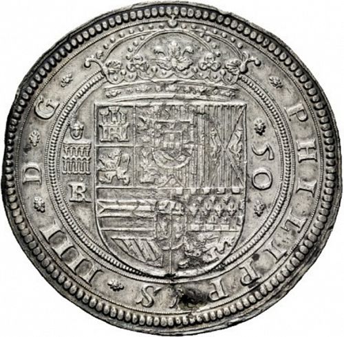 50 Reales Obverse Image minted in SPAIN in 1659BR (1621-65  -  FELIPE IV)  - The Coin Database