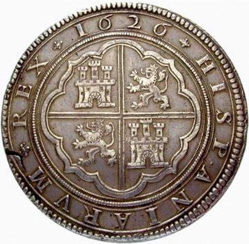 50 Reales Reverse Image minted in SPAIN in 1626A (1621-65  -  FELIPE IV)  - The Coin Database