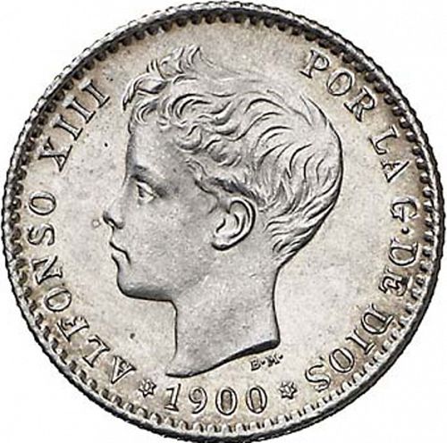 50 Céntimos Obverse Image minted in SPAIN in 1900 / 00 (1886-31  -  ALFONSO XIII)  - The Coin Database