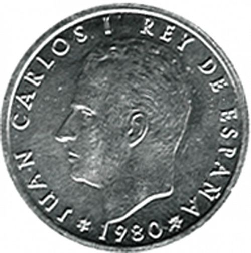 50 céntimos Obverse Image minted in SPAIN in 1980 / 80 (1975-82  -  JUAN CARLOS I)  - The Coin Database