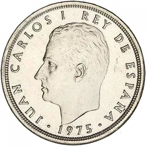 50 Pesetas Obverse Image minted in SPAIN in 1975 / 76 (1975-82  -  JUAN CARLOS I)  - The Coin Database