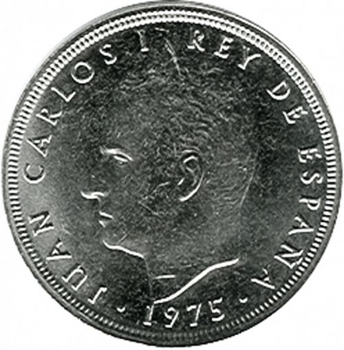 50 Pesetas Obverse Image minted in SPAIN in 1975 / 78 (1975-82  -  JUAN CARLOS I)  - The Coin Database