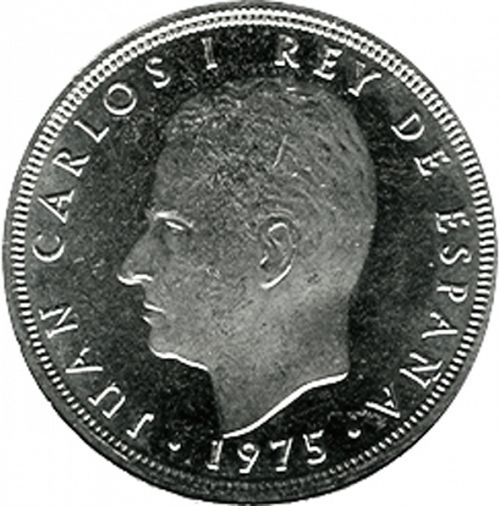 50 Pesetas Obverse Image minted in SPAIN in 1975 / 79 (1975-82  -  JUAN CARLOS I)  - The Coin Database