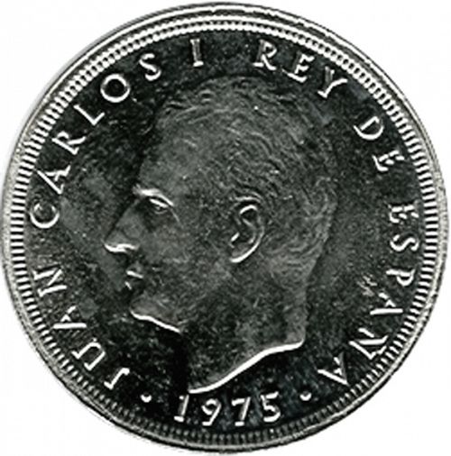 50 Pesetas Obverse Image minted in SPAIN in 1975 / 80 (1975-82  -  JUAN CARLOS I)  - The Coin Database