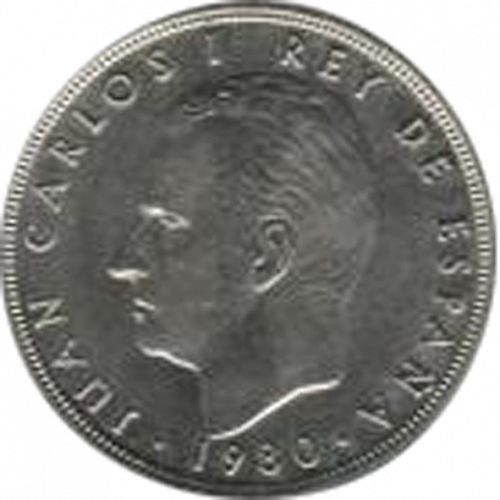 50 Pesetas Obverse Image minted in SPAIN in 1980 / 82 (1975-82  -  JUAN CARLOS I)  - The Coin Database