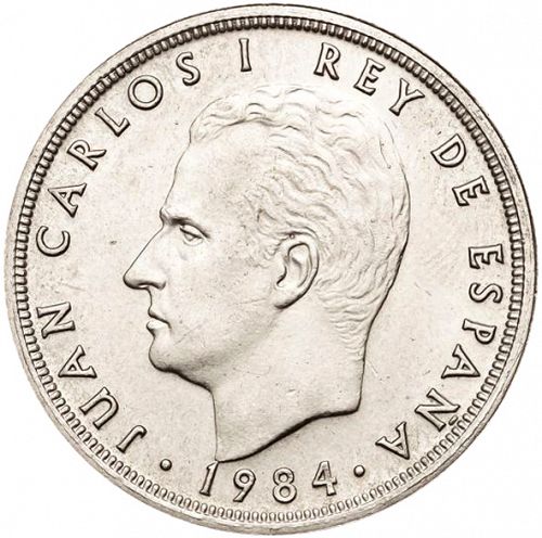 50 Pesetas Obverse Image minted in SPAIN in 1984 (1975-82  -  JUAN CARLOS I)  - The Coin Database