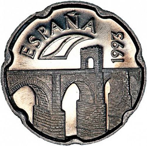 50 Pesetas Obverse Image minted in SPAIN in 1993 (1982-01  -  JUAN CARLOS I - New Design)  - The Coin Database