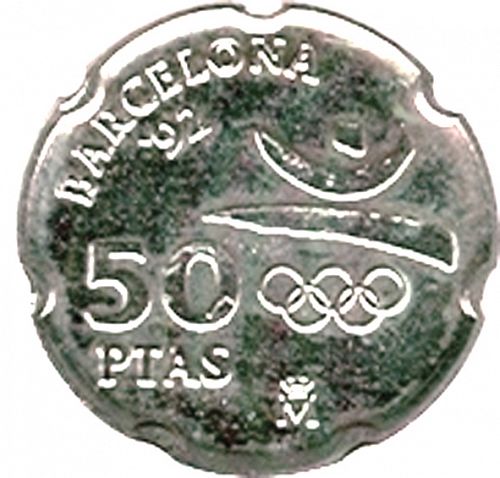 50 Pesetas Reverse Image minted in SPAIN in 1992 (1982-01  -  JUAN CARLOS I - New Design)  - The Coin Database