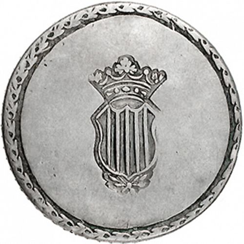 5 Pesetas Reverse Image minted in SPAIN in 1809 (1808-33  -  FERNANDO VII - Local coinage)  - The Coin Database