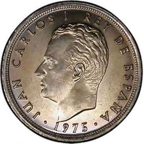5 Pesetas Obverse Image minted in SPAIN in 1975 / 77 (1975-82  -  JUAN CARLOS I)  - The Coin Database