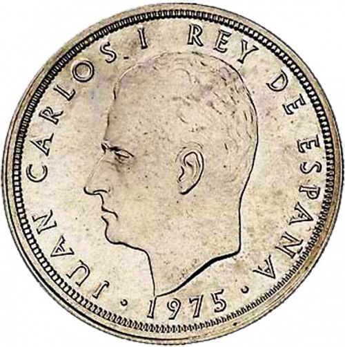 5 Pesetas Obverse Image minted in SPAIN in 1975 / 79 (1975-82  -  JUAN CARLOS I)  - The Coin Database