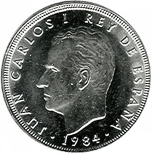 5 Pesetas Obverse Image minted in SPAIN in 1984 (1975-82  -  JUAN CARLOS I)  - The Coin Database