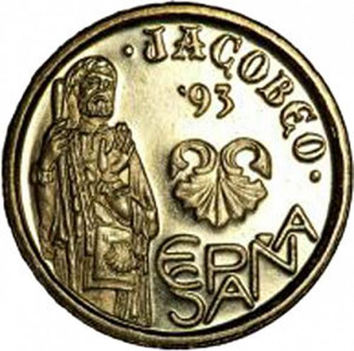 5 Pesetas Reverse Image minted in SPAIN in 1993 (1982-01  -  JUAN CARLOS I - New Design)  - The Coin Database