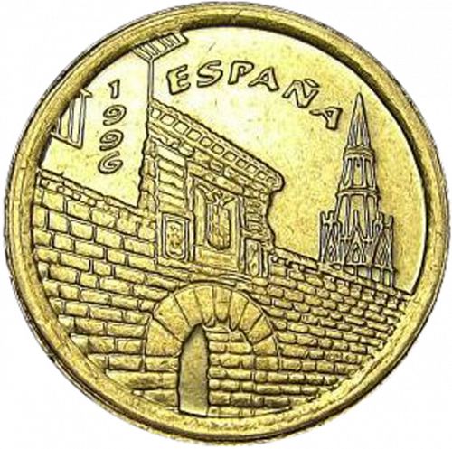 5 Pesetas Reverse Image minted in SPAIN in 1996 (1982-01  -  JUAN CARLOS I - New Design)  - The Coin Database