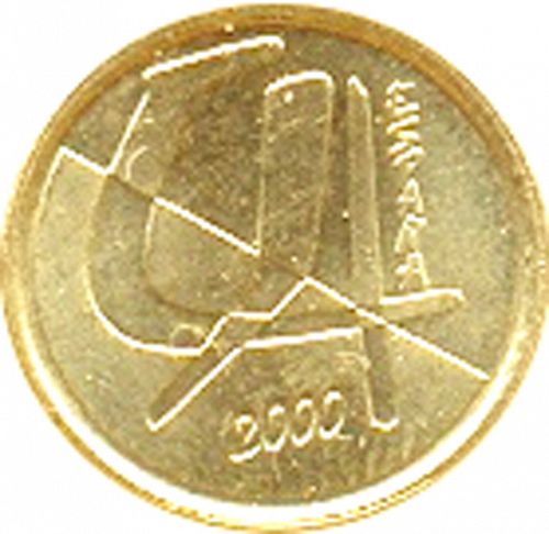 5 Pesetas Reverse Image minted in SPAIN in 2000 (1982-01  -  JUAN CARLOS I - New Design)  - The Coin Database