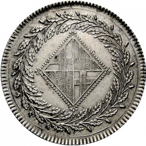 5 Pesetas Obverse Image minted in SPAIN in 1811 (1808-13  -  JOSE NAPOLEON - Barcelona)  - The Coin Database