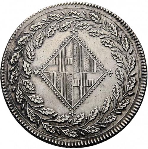 5 Pesetas Obverse Image minted in SPAIN in 1813 (1808-13  -  JOSE NAPOLEON - Barcelona)  - The Coin Database