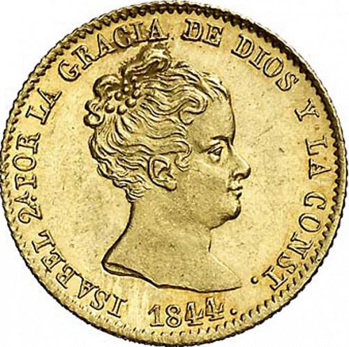 80 Reales Obverse Image minted in SPAIN in 1844PS (1833-48  -  ISABEL II)  - The Coin Database
