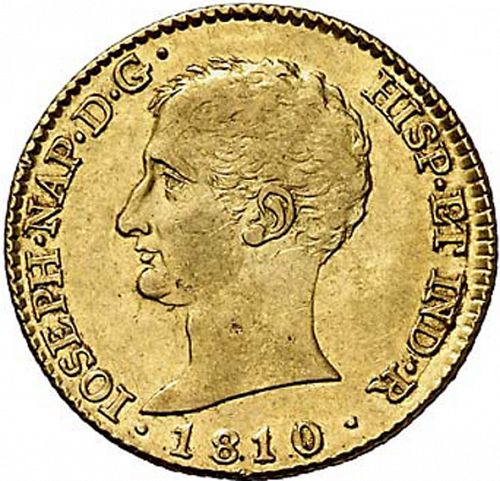 80 Reales Obverse Image minted in SPAIN in 1810AI (1808-13  -  JOSE NAPOLEON - Vellon cng.)  - The Coin Database