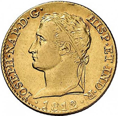 80 Reales Obverse Image minted in SPAIN in 1812AI (1808-13  -  JOSE NAPOLEON - Vellon cng.)  - The Coin Database