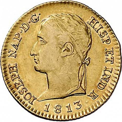 80 Reales Obverse Image minted in SPAIN in 1813RN (1808-13  -  JOSE NAPOLEON - Vellon cng.)  - The Coin Database