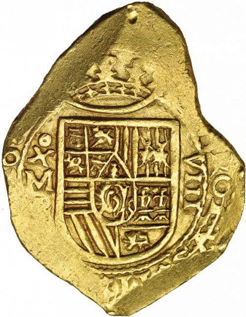 8 Escudos Obverse Image minted in SPAIN in 1691L (1665-00  -  CARLOS II)  - The Coin Database