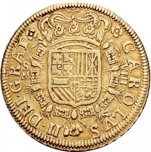 8 Escudos Obverse Image minted in SPAIN in 1700M (1665-00  -  CARLOS II)  - The Coin Database