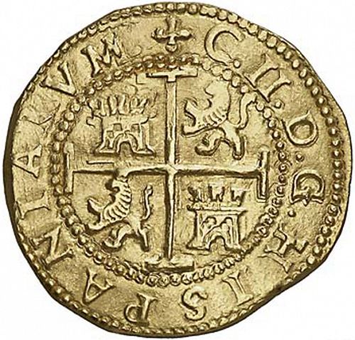 8 Escudos Reverse Image minted in SPAIN in 1697H (1665-00  -  CARLOS II)  - The Coin Database