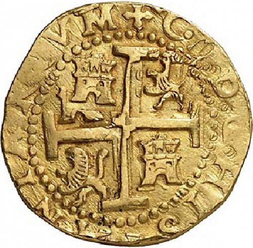8 Escudos Reverse Image minted in SPAIN in 1700H (1665-00  -  CARLOS II)  - The Coin Database