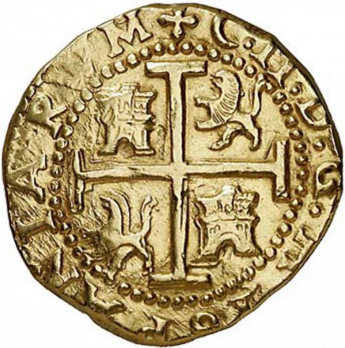 8 Escudos Reverse Image minted in SPAIN in 1701H (1665-00  -  CARLOS II)  - The Coin Database