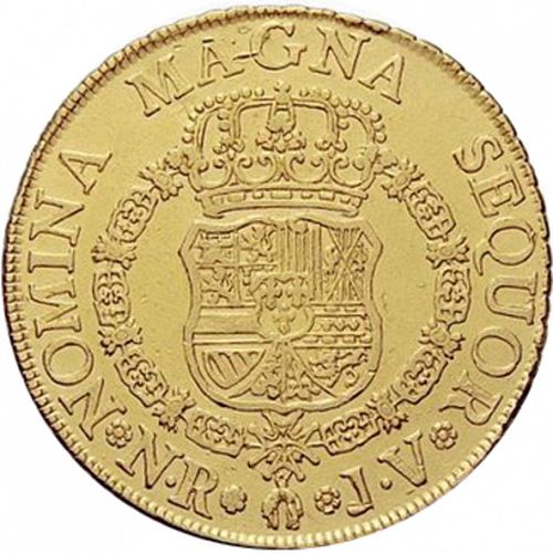 8 Escudos Reverse Image minted in SPAIN in 1760JV (1759-88  -  CARLOS III)  - The Coin Database