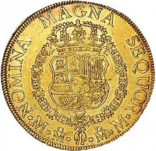 8 Escudos Reverse Image minted in SPAIN in 1760MM (1759-88  -  CARLOS III)  - The Coin Database