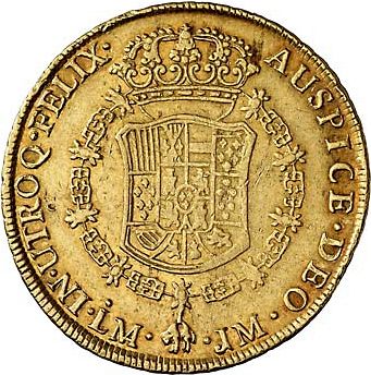 8 Escudos Reverse Image minted in SPAIN in 1764JM (1759-88  -  CARLOS III)  - The Coin Database