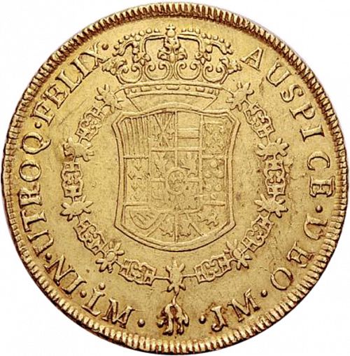 8 Escudos Reverse Image minted in SPAIN in 1765JM (1759-88  -  CARLOS III)  - The Coin Database