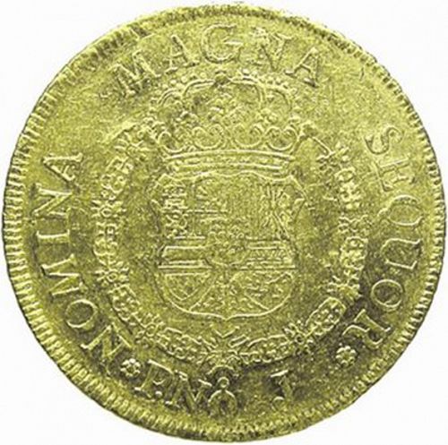 8 Escudos Reverse Image minted in SPAIN in 1767J (1759-88  -  CARLOS III)  - The Coin Database