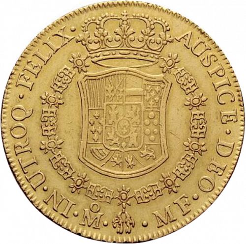 8 Escudos Reverse Image minted in SPAIN in 1768MF (1759-88  -  CARLOS III)  - The Coin Database